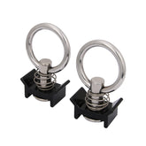 2x Anchor Track L Track Fitting Rings-#304 Stainless Steel Stud-Ring -Spring