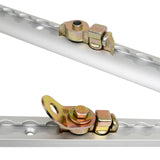 Anchor Track L Track Threaded Double Stud Fitting w/Swivel Plate BS 4000 lbs 4PK
