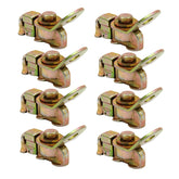 Anchor Track L Track Threaded Double Stud Fitting w/Swivel Plate BS 4000 lbs 8PK