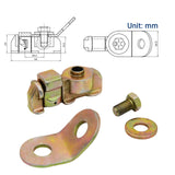 Anchor Track L Track Threaded Double Stud Fitting w/Swivel Plate BS 4000 lbs 8PK