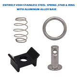 24x Anchor Track L Track Fitting Rings-#304 Stainless Steel (Stud-Ring -Spring)