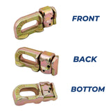 8Pcs L Track Anchor Track Rail Double Stud Fitting BS 2267 KG / 5000 lbs