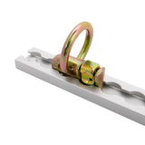 L Track Anchor Track Rail Double Stud Fitting w/rings BS 2720 KG / 6000 lbs