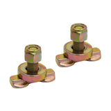 2X Anchor Track L Track Threaded Bolt Double Stud Fitting Bolt Down Anchor Point