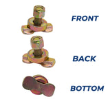 2X Anchor Track L Track Threaded Bolt Double Stud Fitting Bolt Down Anchor Point