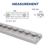 1M 2Tracks L Track Anchor 4Rings Tie Down Lashing Point Kit Heavy Duty