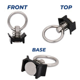 1M 2Tracks L Track Anchor 4Rings Tie Down Lashing Point Kit Heavy Duty
