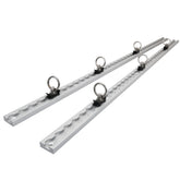 2Tracks 1M L 6Rings Track Anchor Tie Down Lashing Point Kit Heavy Duty