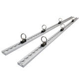 2Tracks 1M L 6Rings Track Anchor Tie Down Lashing Point Kit Heavy Duty