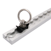 2X 2M L Track Anchor 2Tracks+8Rings Tie Down Lashing Point Kit Heavy Duty