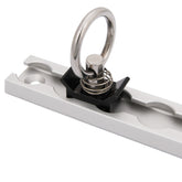 4 Tracks 1M L Track Anchor 12 Rings Tie Down Lashing Point Kit Heavy Duty