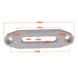 125MM ALUMINIUM HAWSE FAIRLEAD WINCH ALLOY SYNTHETIC DYNEEMA ROPE 4X4 4WD
