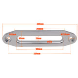 10" 254mm Alloy Hawse Fairlead Winch Synthetic Rope 4WD Recovery Tow