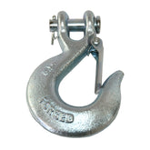 5/16" G70 Clevis Slip Chain Hook With Latch Forged Alloy Steel Galvanized
