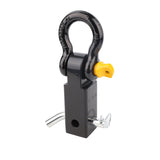 Tow Bar Hitch Receiver Towbar 4WD Off Road Recovery 5Ton Shackle Hitch Pin YEL
