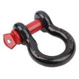 2 x Bow Shackles WLL 4.75 T Rated 19mm 4WD Recovery Tow Car Trailer Red