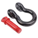 2 x Bow Shackles WLL 4.75 T Rated 19mm 4WD Recovery Tow Car Trailer Red