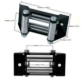 ATV 4 Way Roller Winch Fairlead 125mm Standard ATV / UTV Roller Fairlead