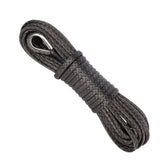 7MM x 15M Dyneema Winch Marine Rope Synthetic strap 4WD Boat Recovery BLK