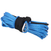7MM x 15M Dyneema Winch Rope Blue Synthetic strap 4WD Boat Recovery BLUE