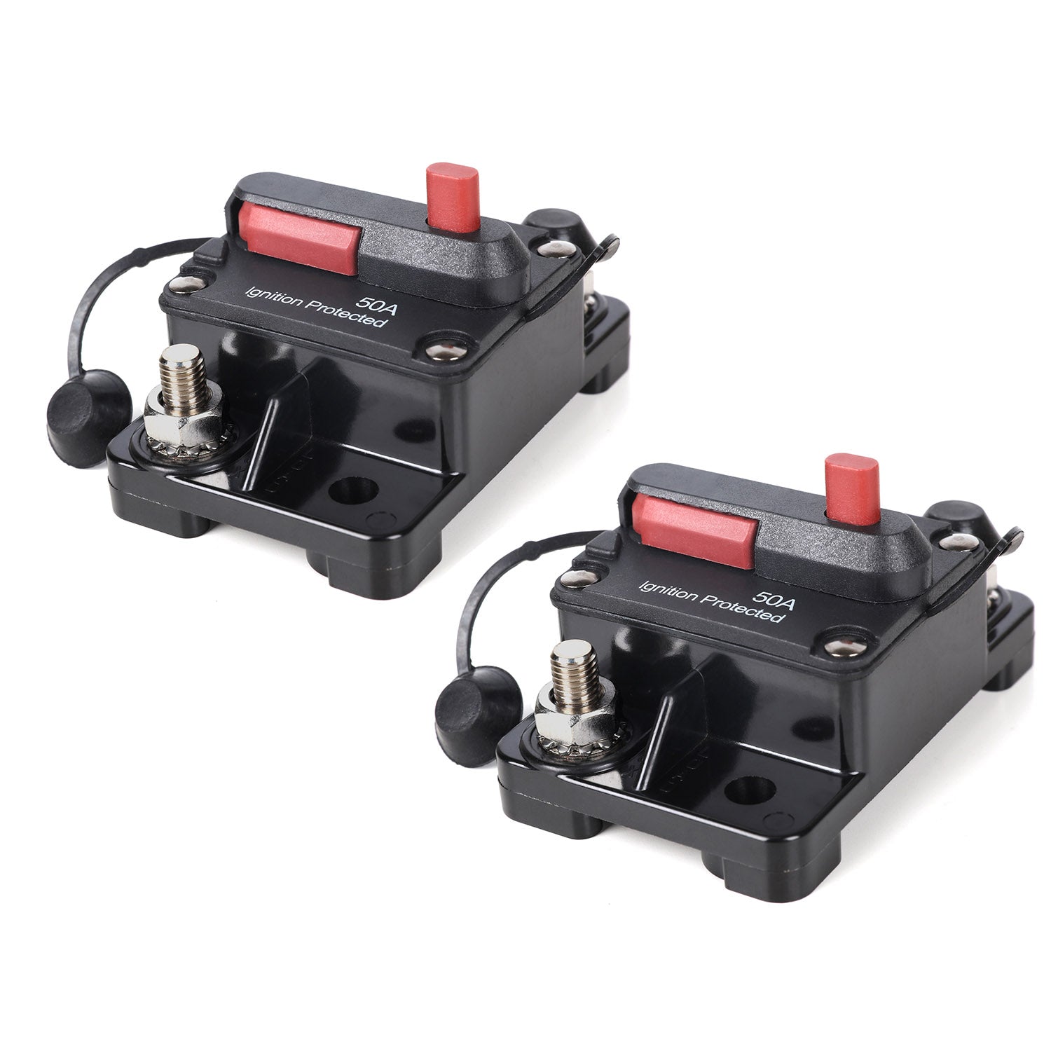 CIREX 80A Manual Reset Circuit Breaker - IP67 Waterproof - Dual Battery 12V-48V Fuse