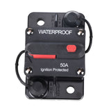2x50AMP Circuit Breaker Dual Battery IP67 Waterproof 12V 24V Fuse Manual Reset