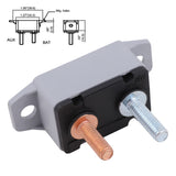 30A AMP 12V Circuit Breaker & Cover Dual Battery Fuse Automatic Auto Reset