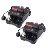 2x100A AMP Marine Circuit Breaker IP67 Waterproof 12V24V Panel Mount Reset