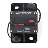 2x100A AMP Circuit Breaker Dual Battery IP67 Waterproof 12V 24V Fuse Reset