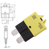 20A AMP 12V Circuit Breaker Replaces STD Blade Fuse Manual Reset Sale