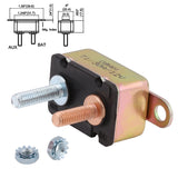 30A AMP 12V Circuit Breaker Dual Battery Fuse Automatic Auto Reset Metal