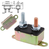 50A AMP 12V Circuit Breaker Dual Battery Fuse Automatic Auto Reset Metal