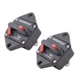 2x60A AMP Marine Circuit Breaker IP67 Waterproof 12V 24V Panel Mount Reset