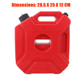 HD 5L Liter Jerry Can With Lock Fuel Petrol Container Holder Motor Bike Off Road