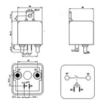 Genuine 12V 200A AMP Relay High Current Split Start on off Relay Auto Boat