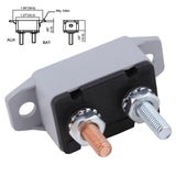 2X50A AMP 12V Circuit Breaker Cover Stud Type Fuse Automatic Auto Reset