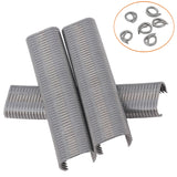 2500 Pcs C7 SR8 GALFAN Zinc-Alu Hog Ring C Clips Fence Wire Ringer