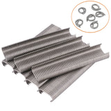 2500 Pcs C7 SR8 Stainless Steel Hog Ring Clips C Clip Fence Wire Ringer
