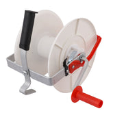 WIND UP 1:3 GEARED ELECTRIC FENCE REEL POLY TAPE WIRE ROPE STRIP GRAZING