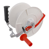 WIND UP 1:3 GEARED ELECTRIC FENCE REEL POLY TAPE WIRE ROPE STRIP GRAZING