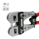 10 - 120 mm² Cable Anderson Plug Crimper Tool Battery Rotatable Lug