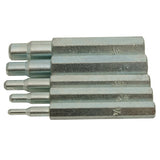 HD 5 Pcs Flaring Swaging Punch Tool Set 1/4" , 5/16" , 3/8" , 1/2" , 5/8"