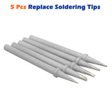 58W Solder Soldering Iron Station Solder Aid Kit Magnifier Desolder Pump 5 Tips