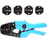 5 Dies Ratchet Crimper Crimping Tool Kit Bootlace Open Barrel Non Insulated