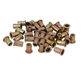 M4 X 100 Nutserts Rivet Nuts Flange Blind Rivnuts Zinc Plated Steel Nut Nutsert