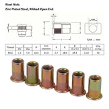 M12 X 50 Nutserts Rivet Nuts Flange Blind Rivnuts Zinc Plated Steel Nut Nutsert
