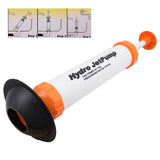 Hydrojet Pump Manual Drain Cleaner Plumbing Sink Pipe Toilet Basin Unblocker