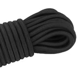 8mm X 10M High Tenacity Black Polyster Elastic Rope Shock Core Bungee Tie Down