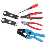 Solar Crimp Tool Kit Crimping Connector Spanner Crimper Wire Stripper Cutter