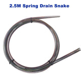 12M+2.5M Spiral Electrical Drill Plumber Drain Snake Pipe Pipeline Sewer Cleaner